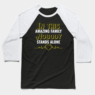 Down Syndrome Family Support Baseball T-Shirt